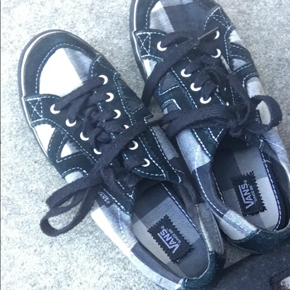 Old school vans plaid, rare, vintage